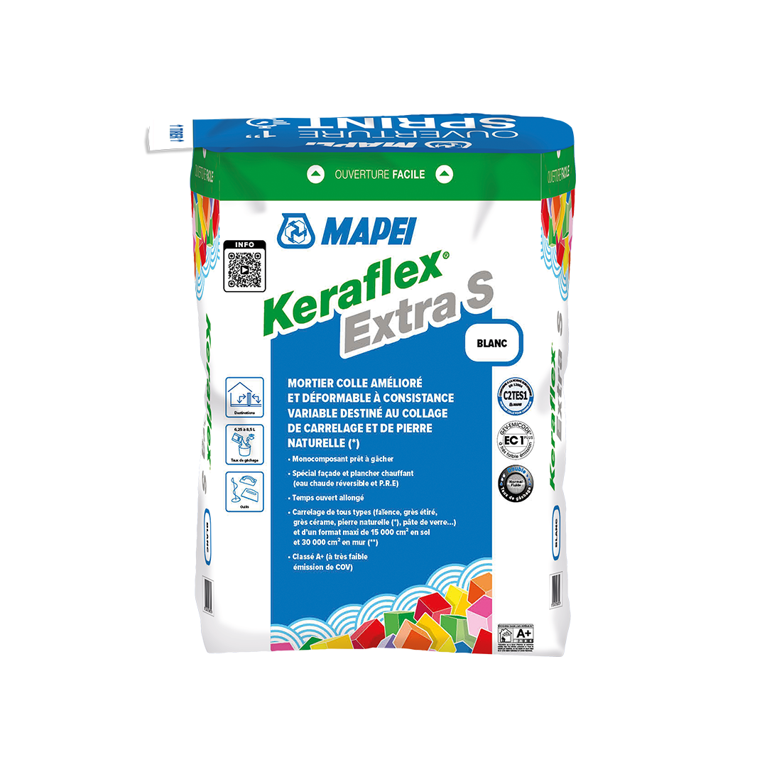 KERAFLEX EXTRA S GRIS & BLANC SAC 25KG