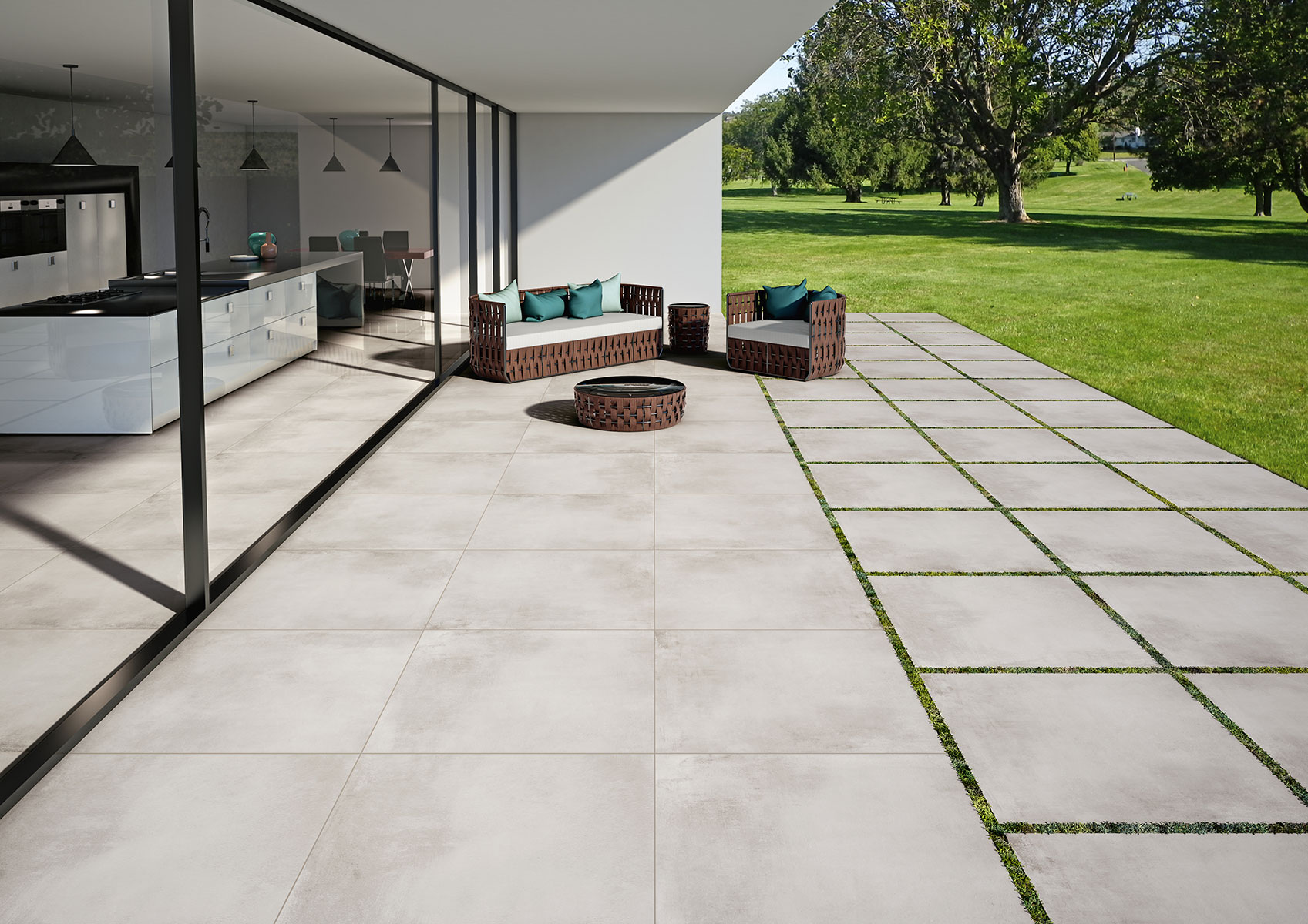 Carrelage CAEMENTUM DALLE - Élégance et Robustesse