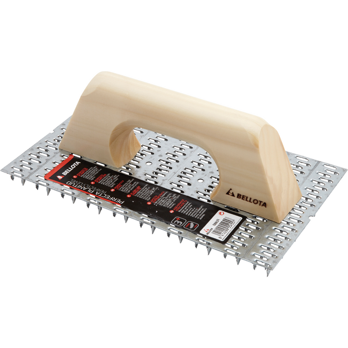 Racloir mortier monocouche manche en bois